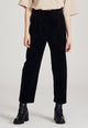 Second hand corduroy pants MAIKE made from organic cotton - Black (corduroy) - L