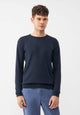 Second hand knitted sweater GBCOSMO regular made from organic cotton - Midnight Blue - S