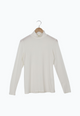 Second Hand Rollkragen-Longsleeve VIDA aus TENCEL™ Lyocell - Undyed (Tencel) - M