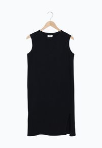 Second hand dress JADE made from recycled cotton - Black - S