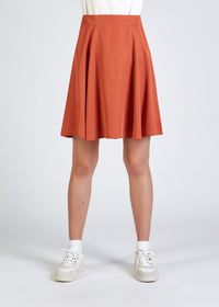 Second Hand Tellerrock ABBY aus TENCEL™ Lyocell - Burned Orange (Tencel) - XS
