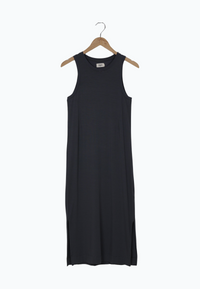 Second hand jersey dress SOFIA made from TENCEL™ Lyocell - Shadow Grey (Tencel) - N/A - S