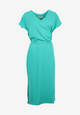 Second Hand Kleid GBPHILINE relaxed Fit aus LENZING™ ECOVERO™ mit Gürtel - Amalfi Green - L