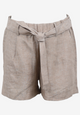 Second Hand Leinenshorts JESSICA aus Leinen - Camel (Linen) - S