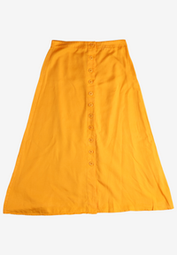 Second Hand Midirock TILDA aus TENCEL™ Lyocell - Mango Orange (Tencel) - S