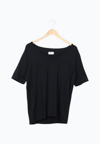 Second Hand T-Shirt JANE aus TENCEL™ Lyocell - Black (Tencel) - M