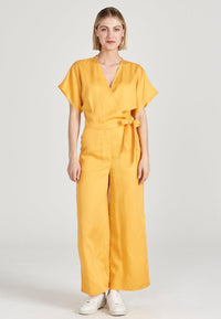 Second Hand Jumpsuit INGA aus TENCEL™ Lyocell - Mango Orange (Tencel) - S