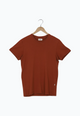 Second hand COLBY T-shirt made from organic cotton - Terracotta - S