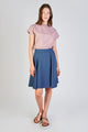 Second hand circle skirt ABBY made of lyocell - Smokey Blue (Lyocell) - XS