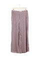 Second Hand Marlenehose MARLEEN aus LENZING™ ECOVERO™ - Terracotta / Blue (Geometric) - XL