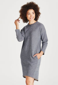 Second Hand Sweatkleid HELEN aus Baumwolle - Blue - XS