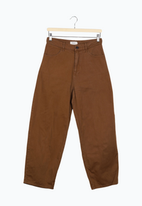 Second hand organic cotton pants AURELIA - Caramel Brown - N/A - S