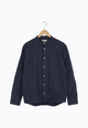 Second Hand Flanellhemd WES aus Bio-Baumwolle - Marine Blue - M