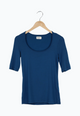 Second hand T-shirt ANN made from TENCEL™ Lyocell - Moroccan Blue (Tencel) - XS