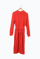 Second Hand Hemdblusenkleid MERLE aus TENCEL™ Lyocell - Lava Red (Tencel) - XL