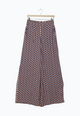 Second Hand Marlenehose MARLEEN aus LENZING™ ECOVERO™ - Terracotta / Blue (Geometric) - S