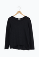 Second Hand Sweater LUCIA aus recycelter Baumwolle - Dark Grey - L