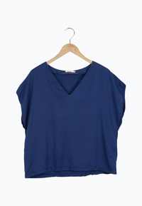 Second Hand Blusenshirt RUBY aus TENCEL™ Lyocell - Midnight Blue (Tencel) - L