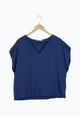 Second Hand Blusenshirt RUBY aus TENCEL™ Lyocell - Midnight Blue (Tencel) - L