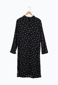 Second hand shirt dress MERLE from LENZING™ ECOVERO™ - Black / Mint / Off White - XL