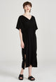 Second Hand Jersey-Kleid  VIOLET aus TENCEL™ Lyocell - Black (Tencel) - S