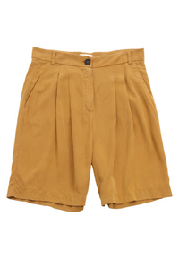 Second Hand Bermuda-Shorts PETRA aus TENCEL™ Lyocell - Rubber Brown (Tencel) - L