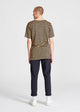 T-Shirt NEW FOUNDLAND aus TENCEL™ Lyocell - Blue / Camel (Stripes)