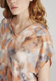 Givn Berlin Blusenshirt RUBY aus LENZING™ ECOVERO™ Blouse Grey / Copper