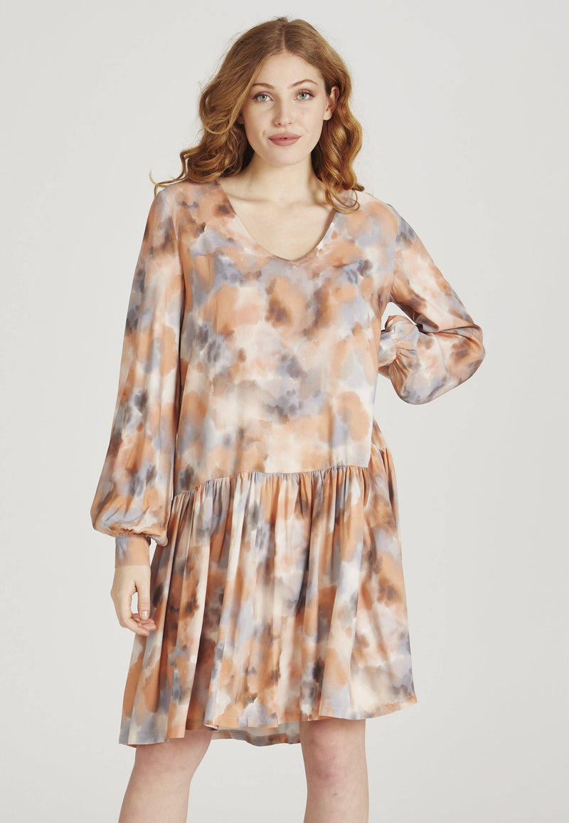 Kleid ROMY aus LENZING™ ECOVERO™ - Grey / Copper