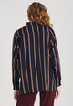 Givn Berlin Streifen-Bluse IVY aus LENZING™ ECOVERO™ Blouse Midnight Blue / Light Camel (Stripes)