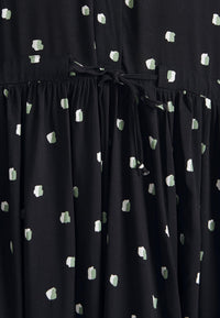 Maxi dress MARINA from LENZING™ ECOVERO™ - Black / Mint / Off White