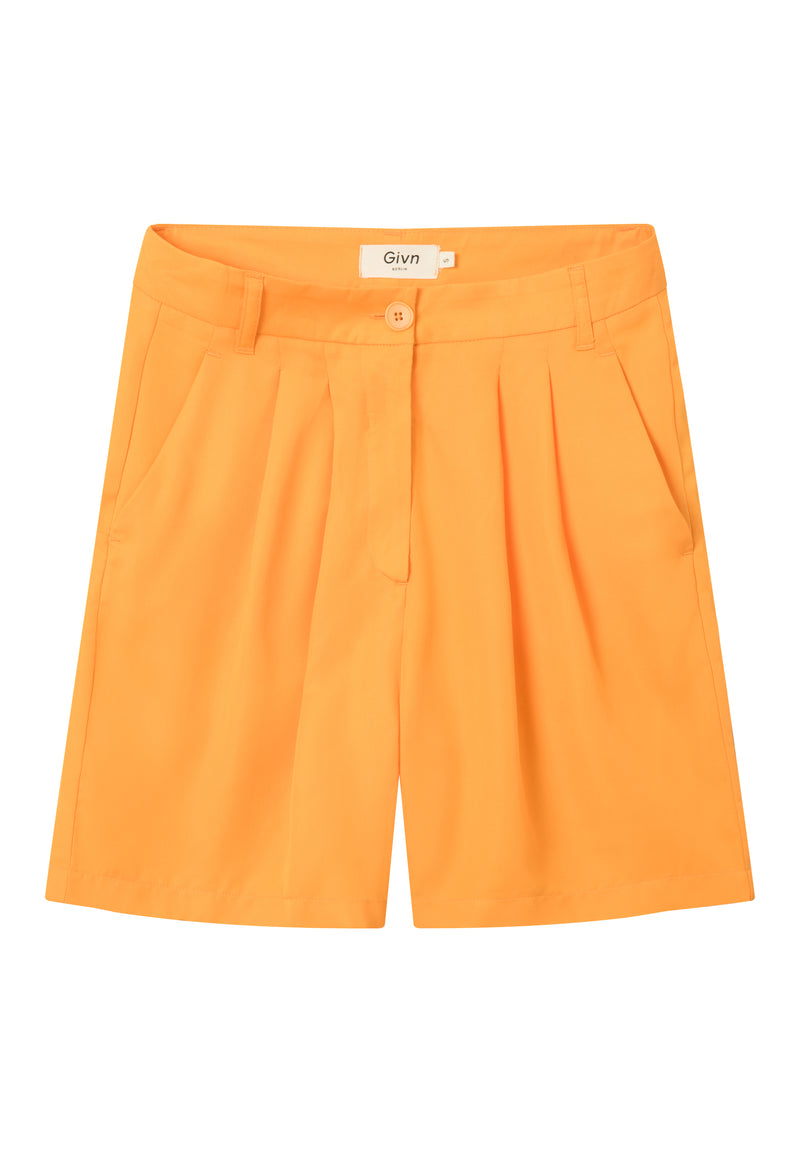 Givn Berlin Bermuda-Shorts PETRA aus TENCEL™ Lyocell Shorts Mango Orange (Tencel)