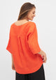 Givn Berlin Blusenshirt HARPER aus Leinen Blouse Sunset Orange (Linen)