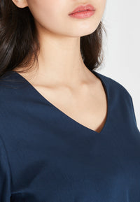 Givn Berlin Blusenshirt ROSE aus TENCEL™ REFIBRA™ Lyocell Blouse Midnight Blue (Refibra)