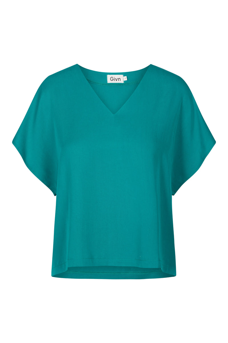 Givn Berlin Blusenshirt RUBY aus TENCEL™ Lyocell Blouse Sea Green (Tencel)