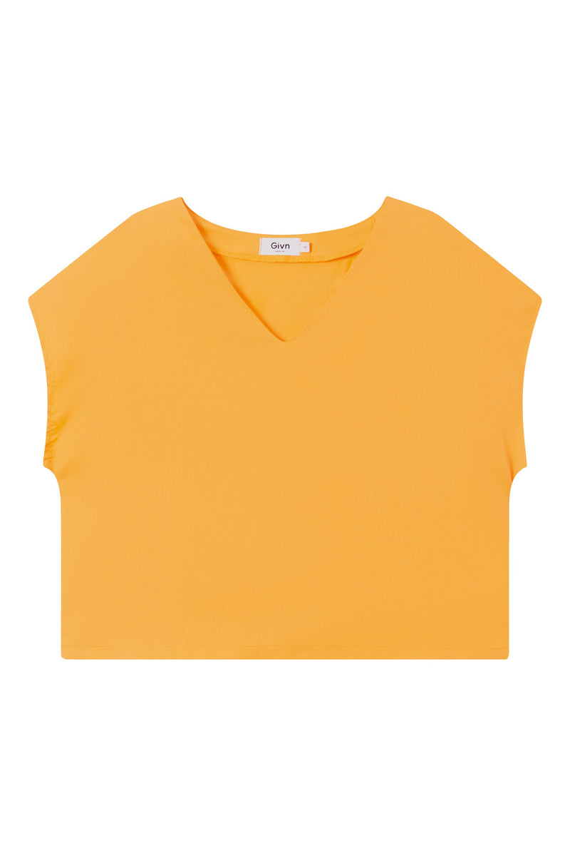 Givn Berlin Blusenshirt RUBY aus TENCEL™ Lyocell Blouse Mango Orange (Tencel)