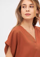 Givn Berlin Blusenshirt RUBY aus TENCEL™ REFIBRA™ Lyocell Blouse Terracotta (Refibra)