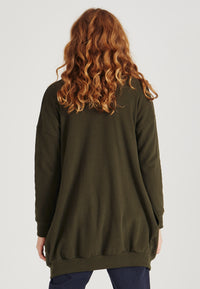 Givn Berlin Cardigan CARA aus recycelter Baumwolle Cardigan Dark Olive