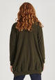 Givn Berlin Cardigan CARA aus recycelter Baumwolle Cardigan Dark Olive