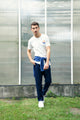 Givn Berlin Chino-Hose BRUNO aus Bio-Baumwolle Trousers Blue