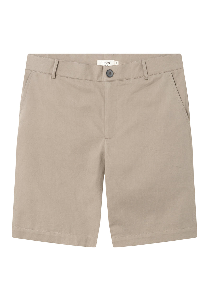 Givn Berlin Chino-Shorts EDGAR aus Bio-Baumwolle Shorts Muddy Grey