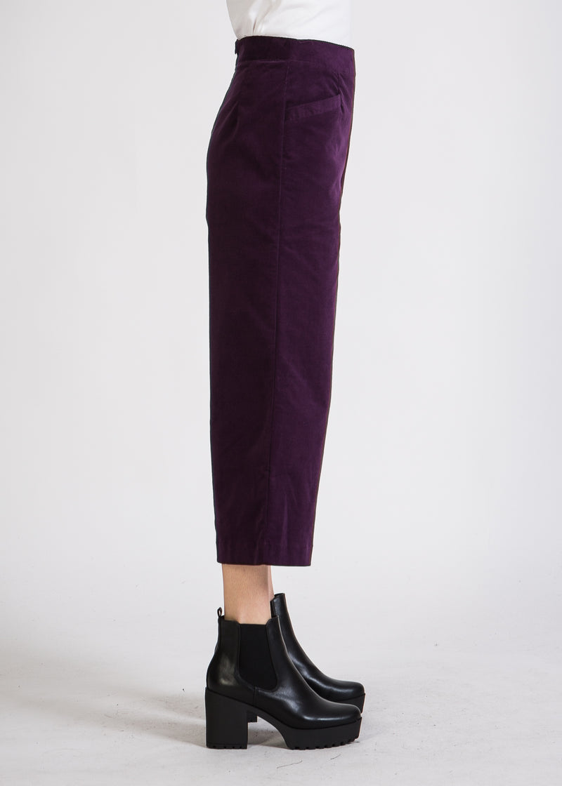 Givn Berlin Cord-Culotte FAY aus Bio-Baumwolle Trousers Purple (Cord)