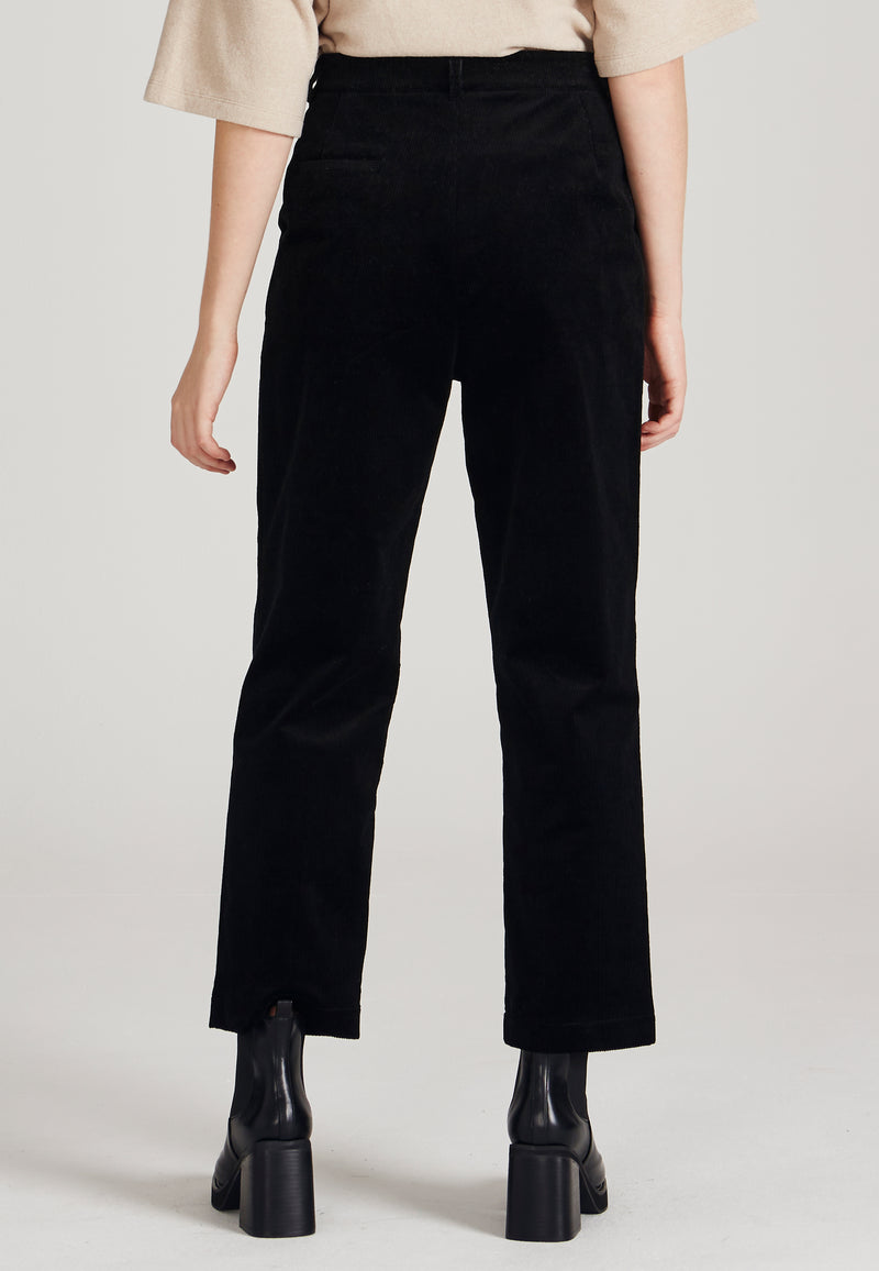 Cordhose MAIKE aus Bio-Baumwolle - Black (Cord)