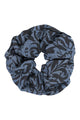 Givn Berlin Haargummi SINA aus Bio-Baumwolle Accessory Blue / Black (Palm Leave Pattern)
