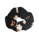 Givn Berlin Haargummi SINA aus Bio-Baumwolle Accessory Black / Caramel Brown (Flowers)