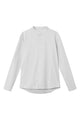 Flanellhemd WES aus Bio-Baumwolle - Light Grey Melange