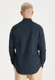 Givn Berlin Hemd OLIVER aus Bio-Baumwolle Buttoned Shirt Dark Blue