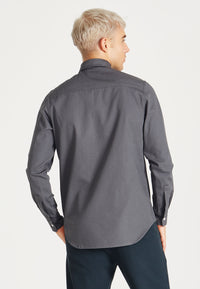 Givn Berlin Hemd OLIVER aus Bio-Baumwolle Buttoned Shirt Grey