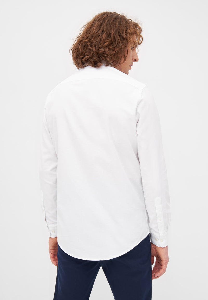 Givn Berlin Hemd RAMIN aus Bio-Baumwolle Buttoned Shirt White