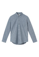Givn Berlin Hemd RAMIN aus Bio-Baumwolle  Buttoned Shirt Blue / White (Melange)